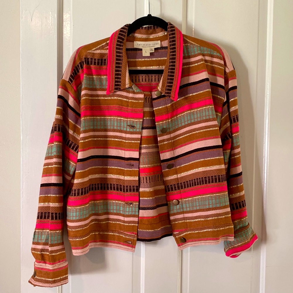 Saltwater Luxe colorful shacket
